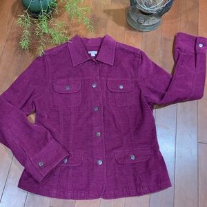 J. JILL Fuchsia Purple Jacket